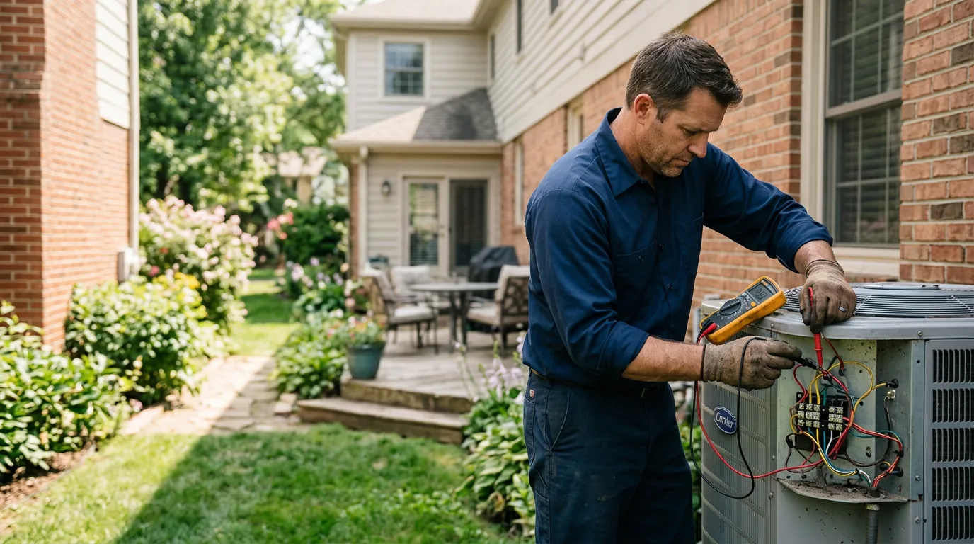 HVAC technician working near Kingsport, TN